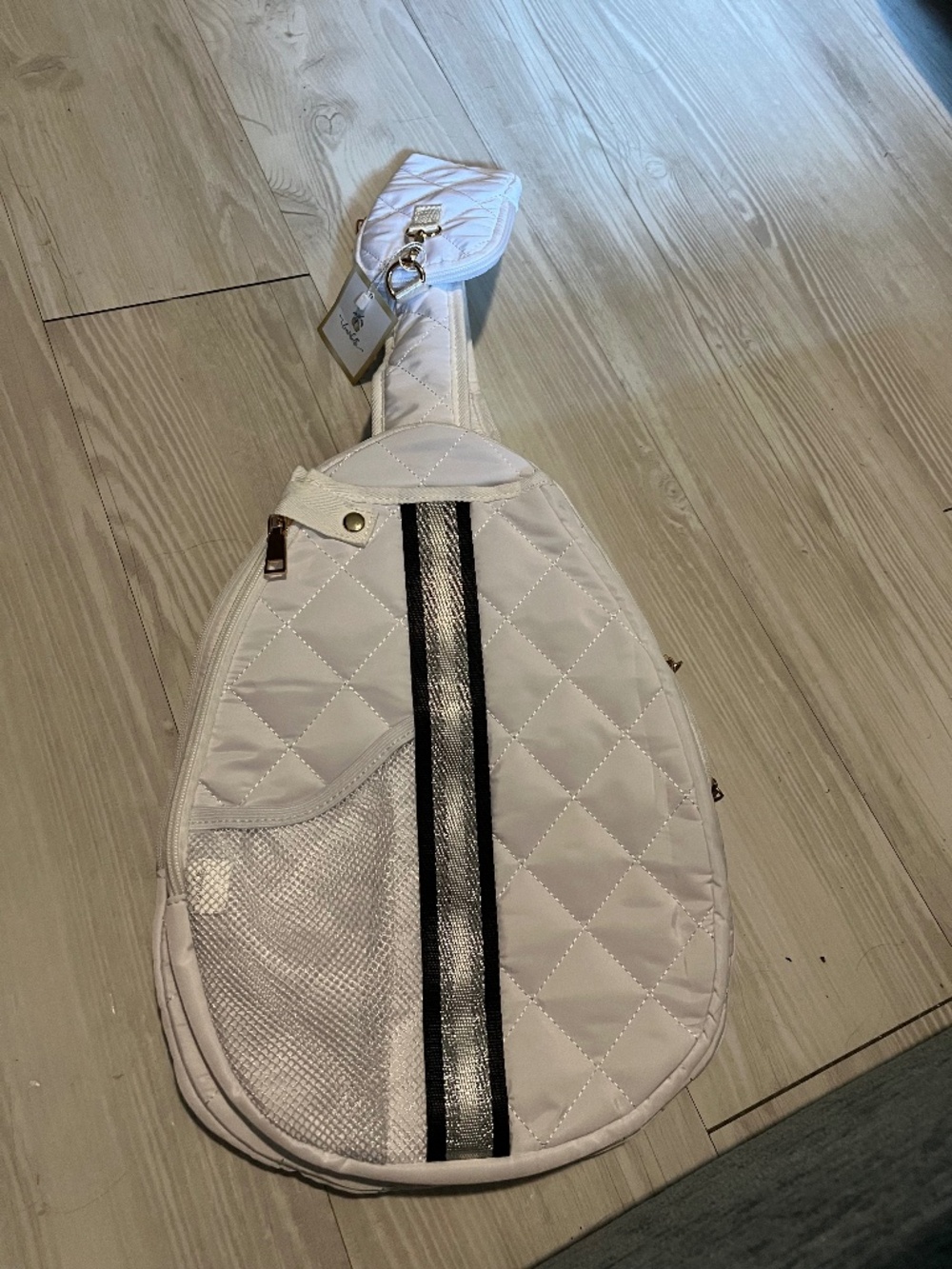New with tags Lemonbella white pickleball crossbody bag